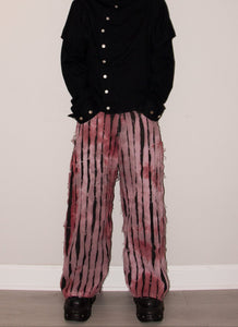 Pinstrip Denim (Cranberry)